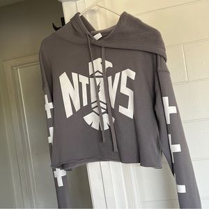 The Ntvs Thunderbird Crop Hoodie: Storm